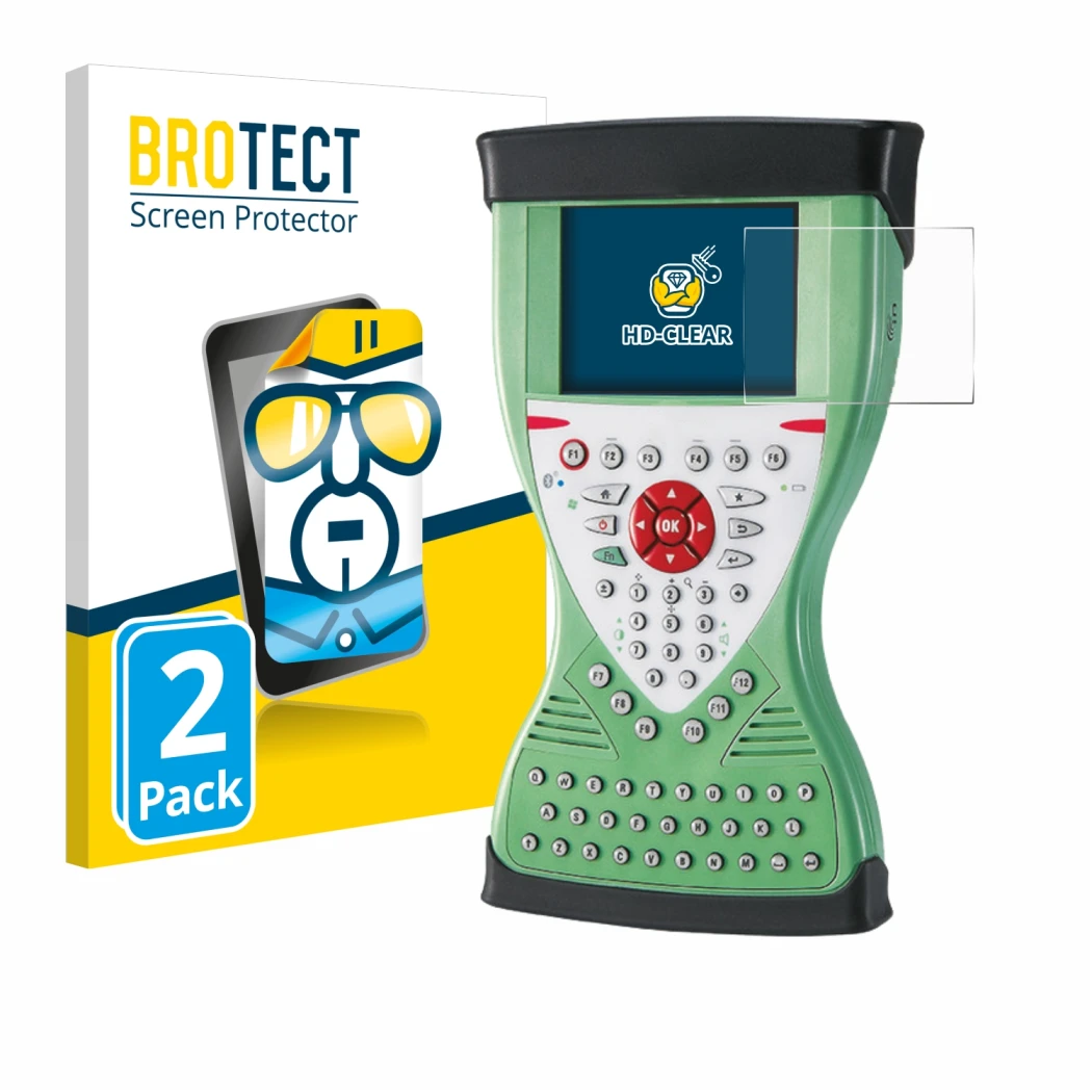 Parte frontale di una confezione del prodotto con il logo del marchio BROTECT. Accanto è raffigurato il dispositivo Leica Viva