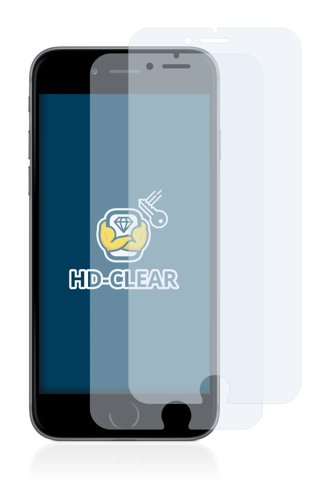 Immagine del dispositivo Apple iPhone 6S Plus con un'ampia varietà di protezioni per lo schermo.