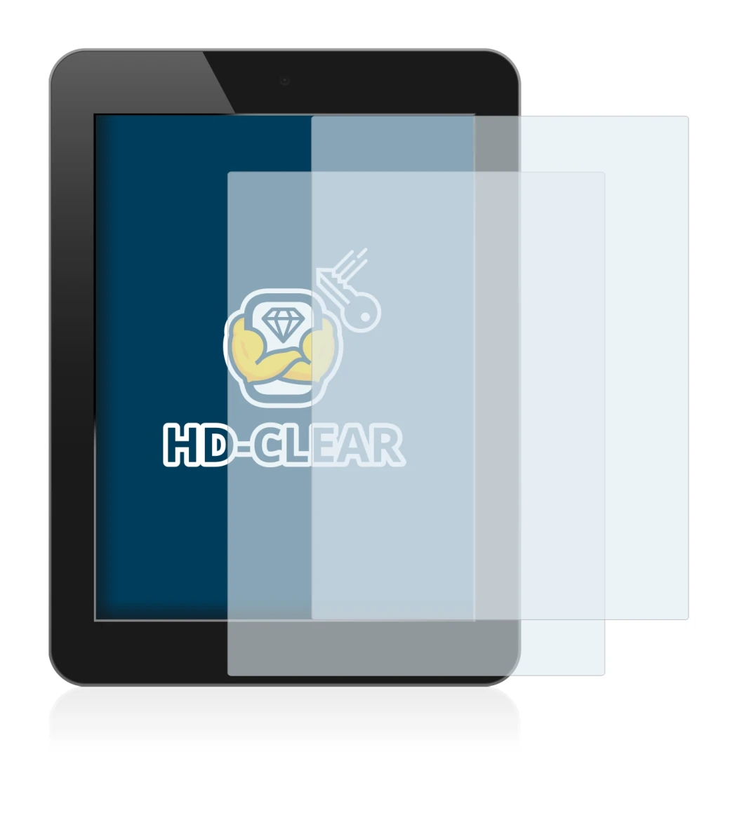 Immagine del dispositivo con un'ampia varietà di protezioni per lo schermo.