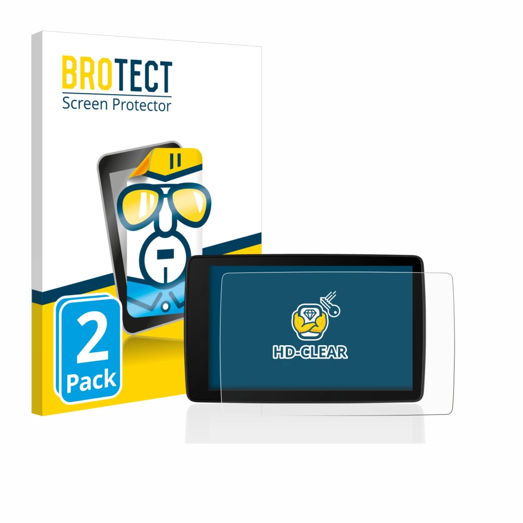 Parte frontale di una confezione del prodotto con il logo del marchio BROTECT. Accanto è raffigurato il dispositivo BMW Motorr