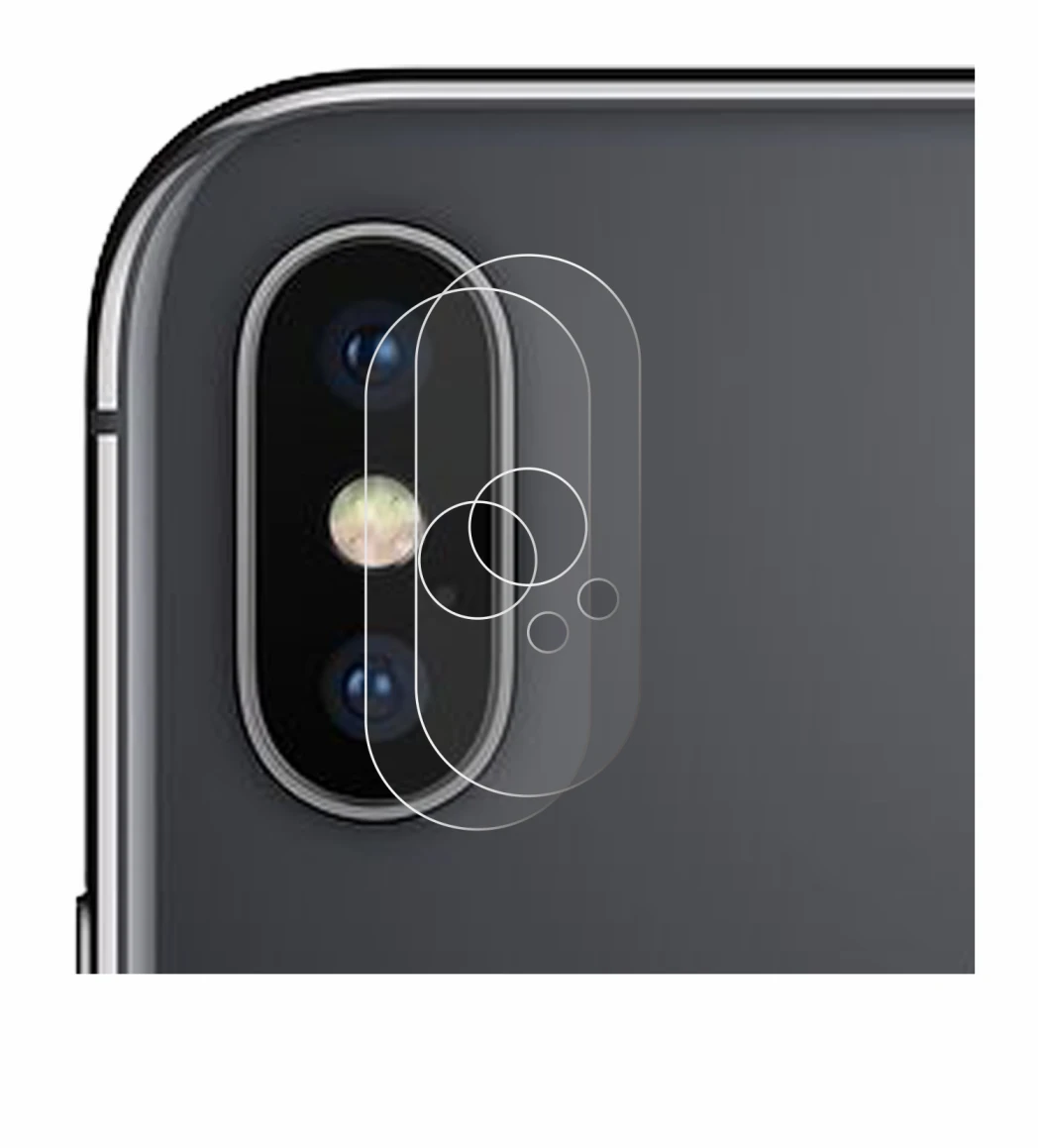 Immagine del dispositivo Apple iPhone X (SOLO Fotocamera) con un'ampia varietà di protezioni per lo schermo.