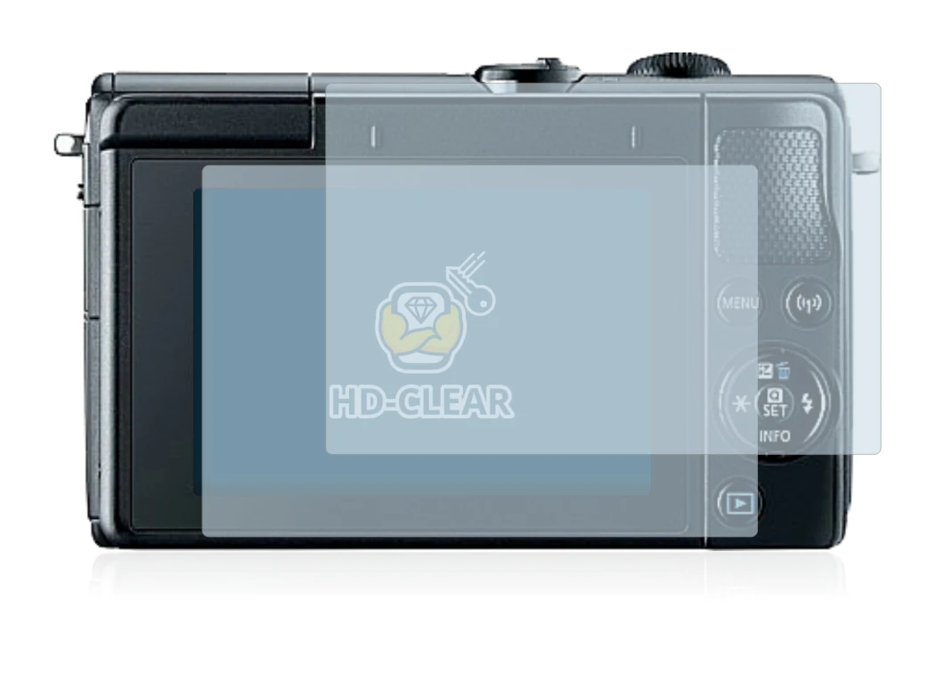 Immagine del dispositivo Canon EOS M100 con un'ampia varietà di protezioni per lo schermo.