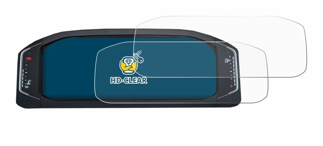 Immagine del dispositivo Volkswagen Active Info Display T-Roc con un'ampia varietà di protezioni per lo schermo.