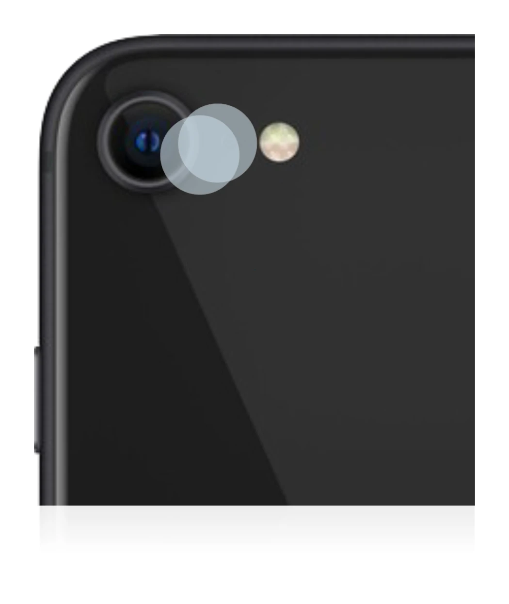 Immagine del dispositivo Apple iPhone SE 2 2020 (SOLO Fotocamera) con un'ampia varietà di protezioni per lo schermo.