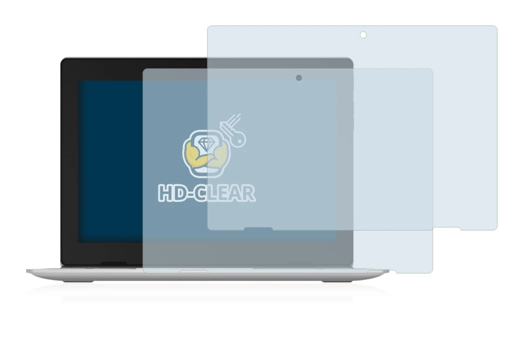 Immagine del dispositivo Lenovo IdeaPad D330 con un'ampia varietà di protezioni per lo schermo.