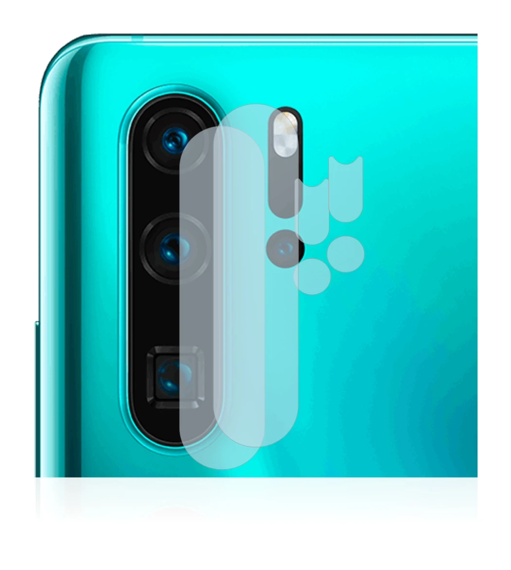 Immagine del dispositivo Huawei P30 Pro (SOLO Fotocamera) con un'ampia varietà di protezioni per lo schermo.