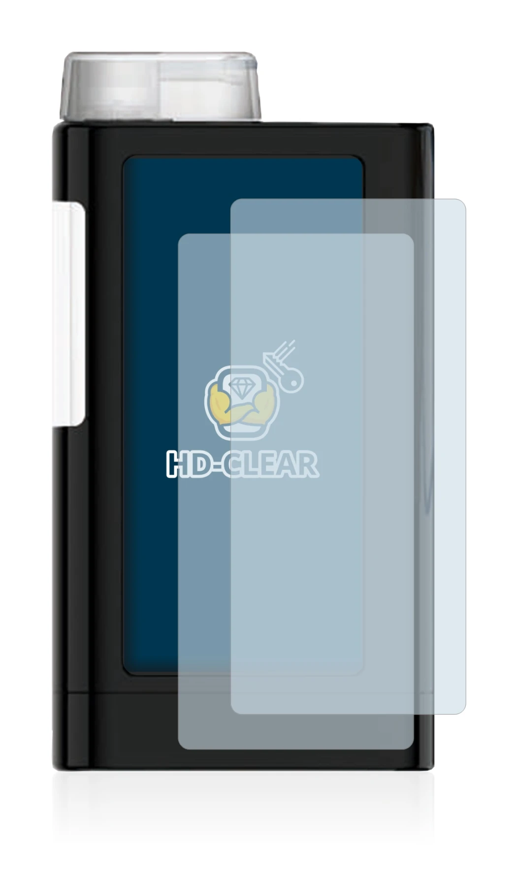 Immagine del dispositivo Mylife YpsoPump con un'ampia varietà di protezioni per lo schermo.