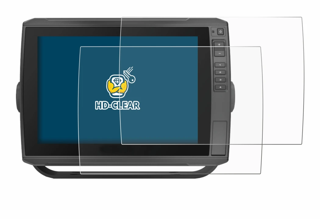 Immagine del dispositivo Garmin ECHOMAP Ultra 102sv con un'ampia varietà di protezioni per lo schermo.
