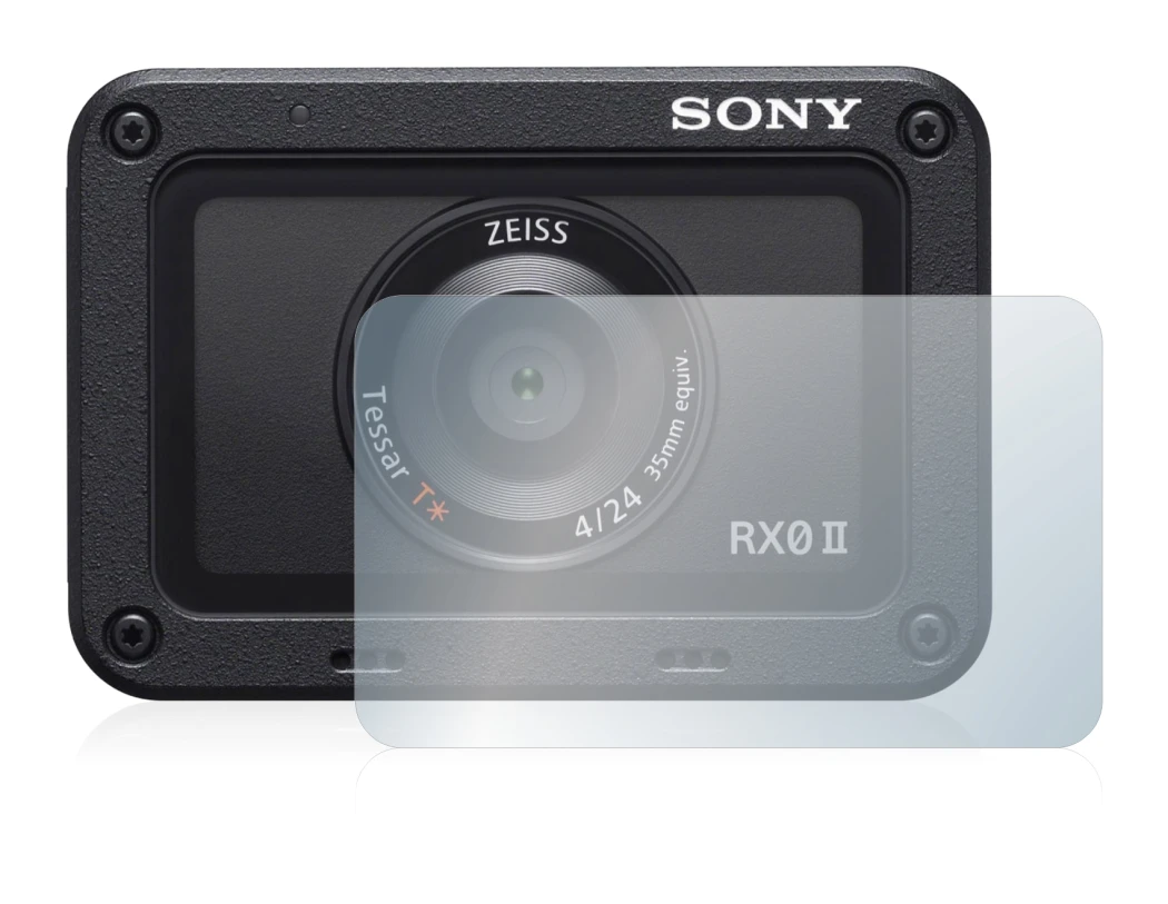 Immagine del dispositivo Sony DSC-RX0M2 (RX0 II) (Lente) con un'ampia varietà di protezioni per lo schermo.