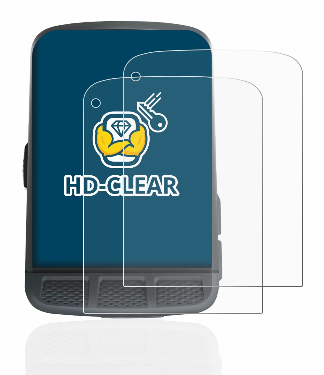 Immagine del dispositivo Wahoo Elemnt Roam con un'ampia varietà di protezioni per lo schermo.
