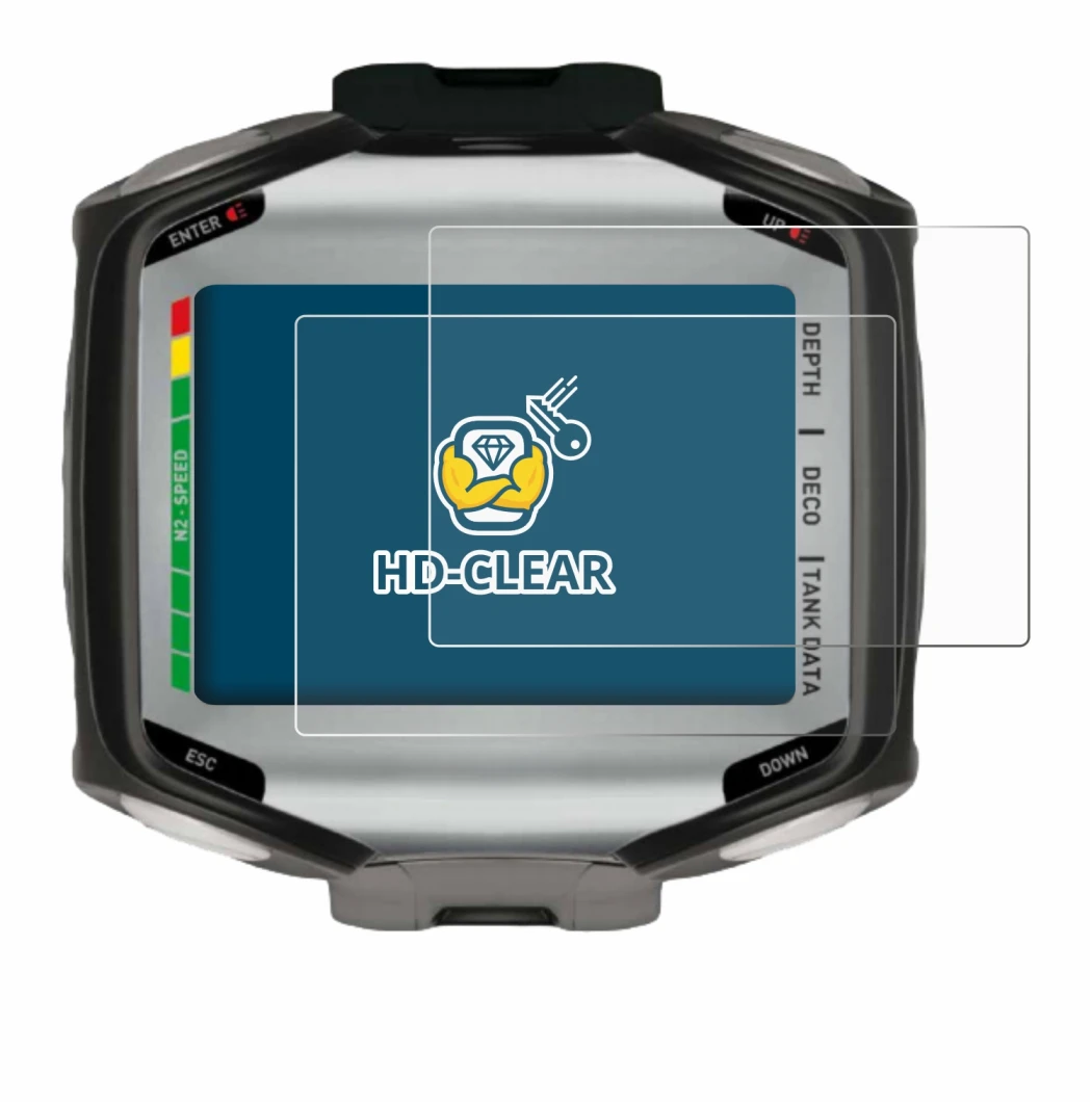 Immagine del dispositivo Mares Quad con un'ampia varietà di protezioni per lo schermo.