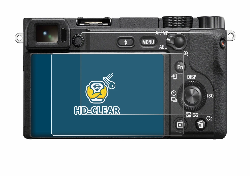Immagine del dispositivo Sony Alpha 6100 con un'ampia varietà di protezioni per lo schermo.