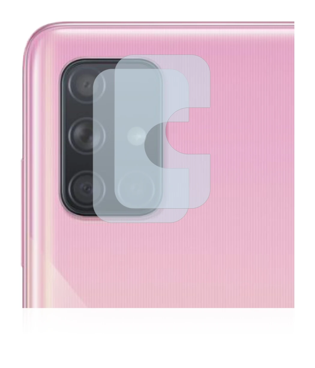 Immagine del dispositivo Samsung Galaxy A71 (SOLO Fotocamera) con un'ampia varietà di protezioni per lo schermo.