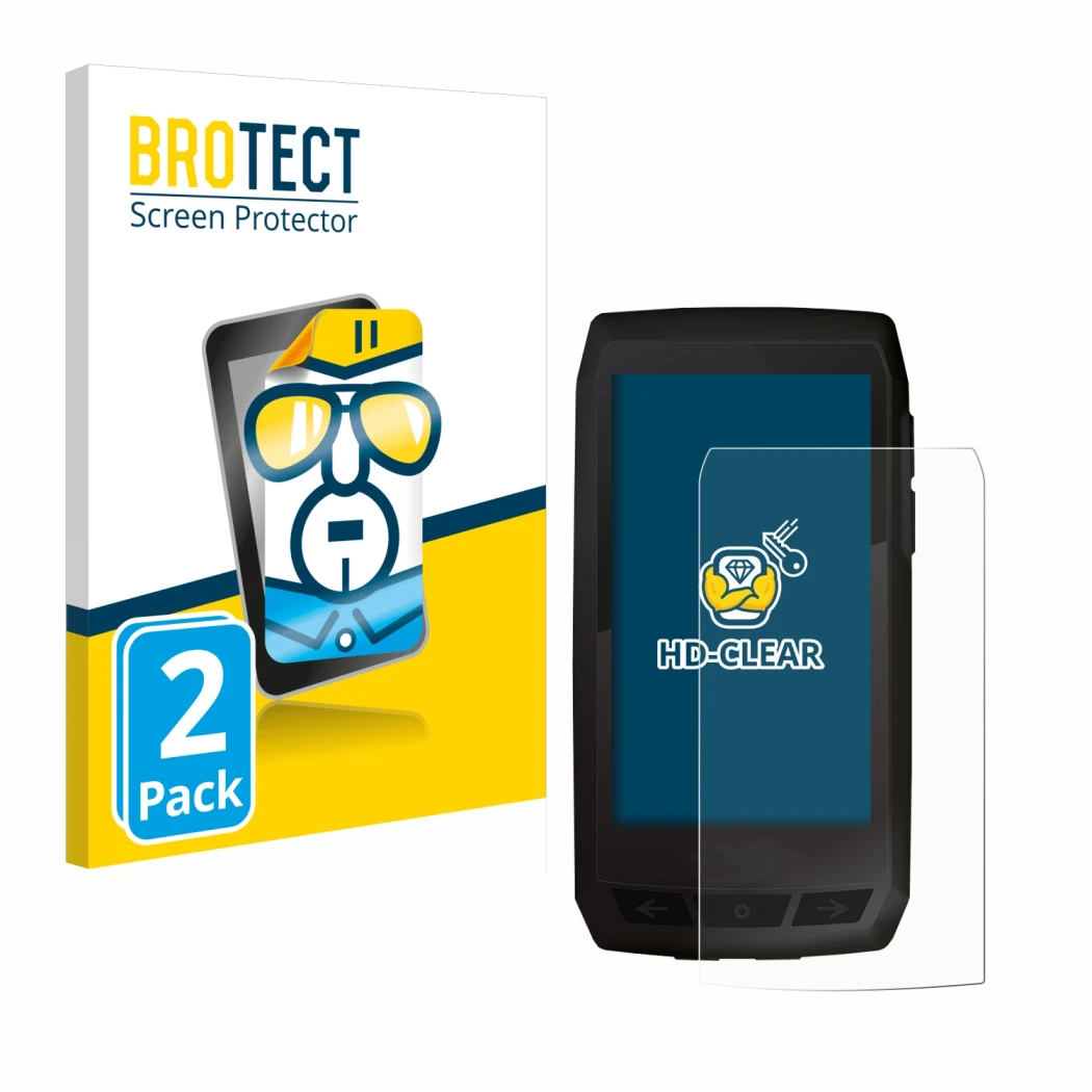 Parte frontale di una confezione del prodotto con il logo del marchio BROTECT. Accanto è raffigurato il dispositivo Ciclo Navi