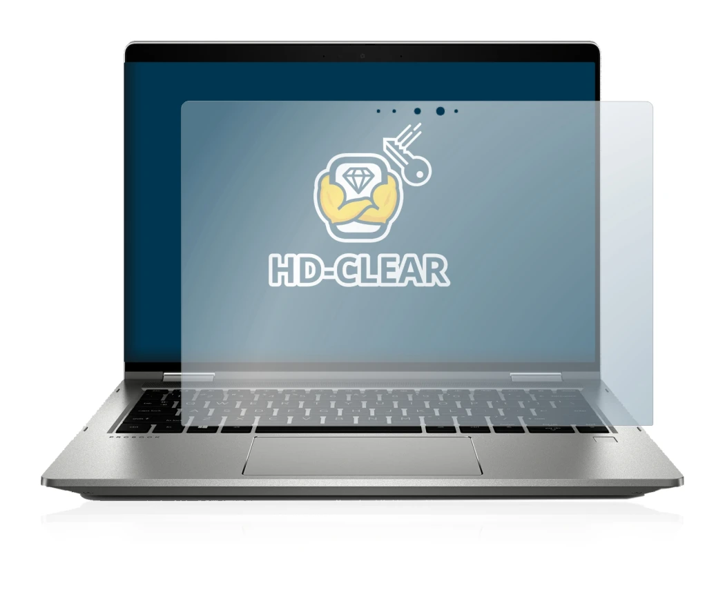 Immagine del dispositivo HP ProBook x360 435 G7 con un'ampia varietà di protezioni per lo schermo.