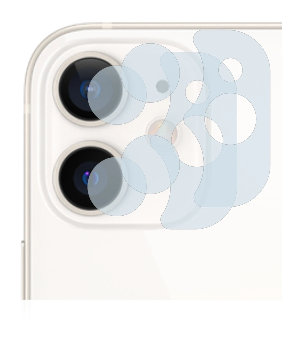 Immagine del dispositivo Apple iPhone 12 mini (SOLO Fotocamera) con un'ampia varietà di protezioni per lo schermo.
