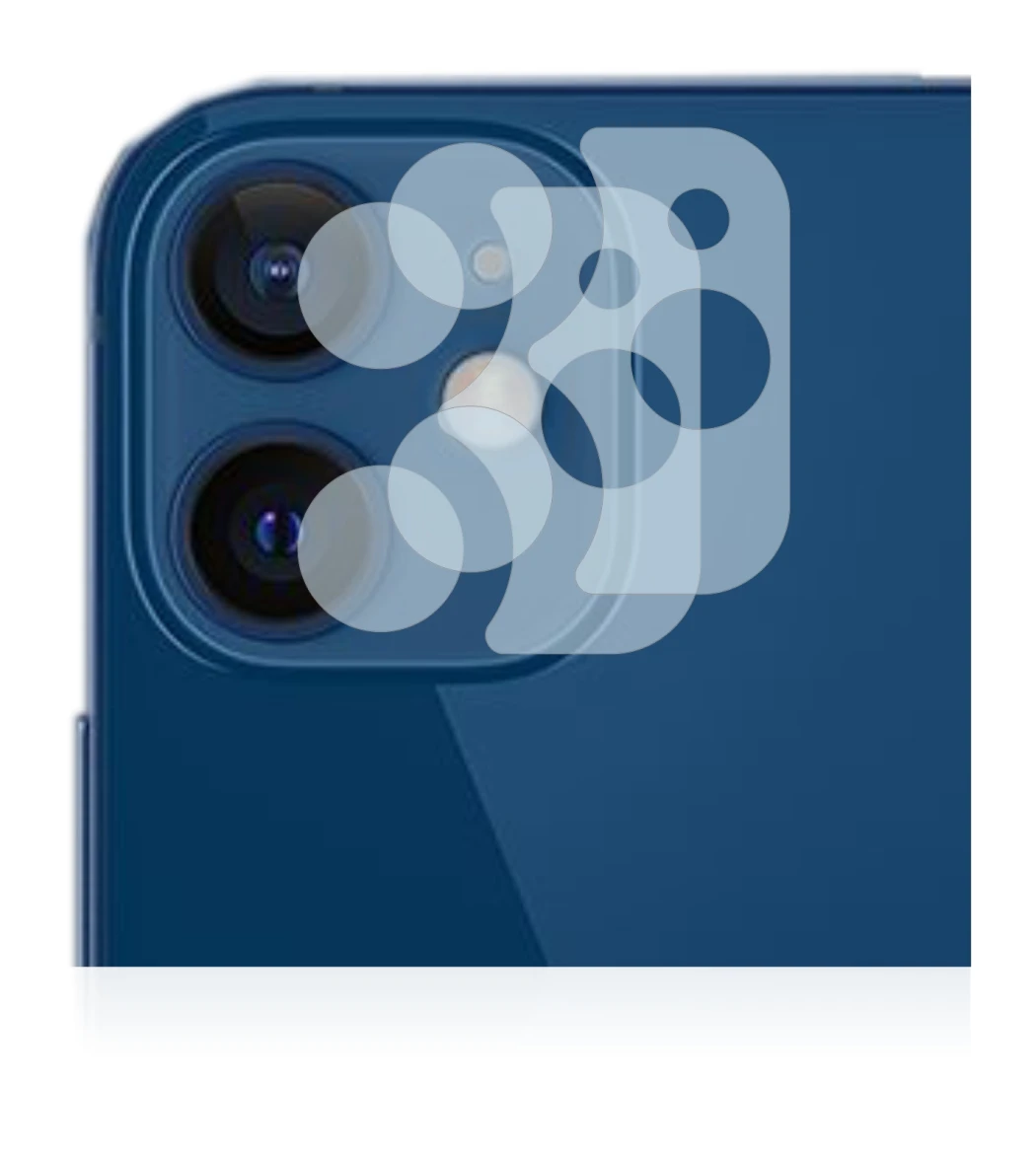Immagine del dispositivo Apple iPhone 12 (SOLO Fotocamera) con un'ampia varietà di protezioni per lo schermo.