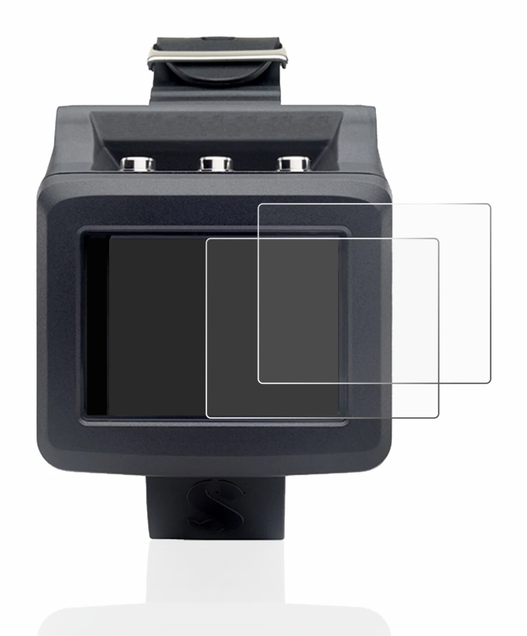 Immagine del dispositivo Uwatec Galileo G2 con un'ampia varietà di protezioni per lo schermo.