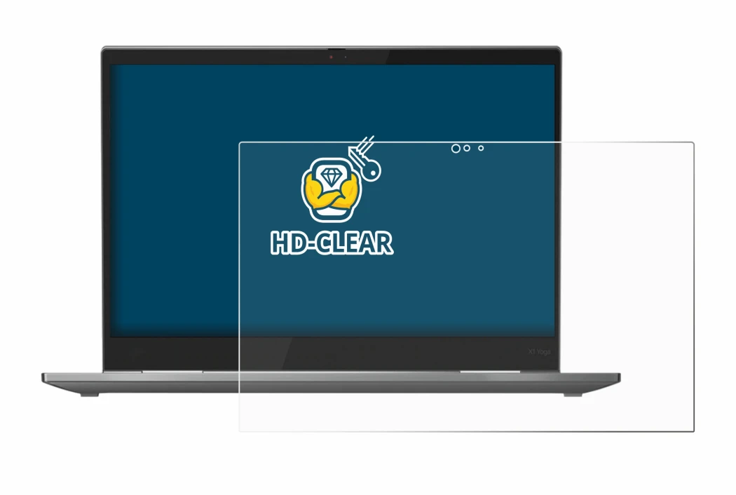 Immagine del dispositivo Lenovo ThinkPad X1 Yoga (5a. Gen.) con un'ampia varietà di protezioni per lo schermo.