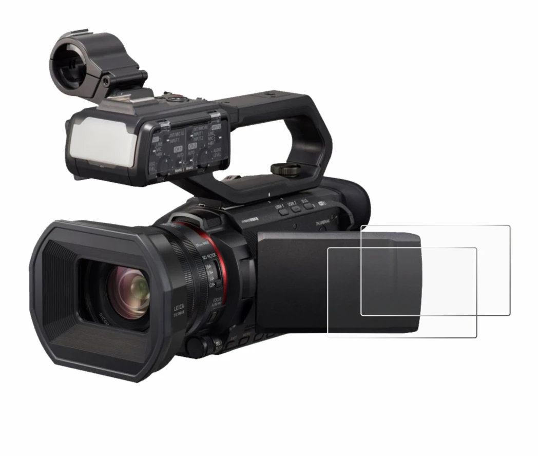Immagine del dispositivo Panasonic HC-X1500 con un'ampia varietà di protezioni per lo schermo.