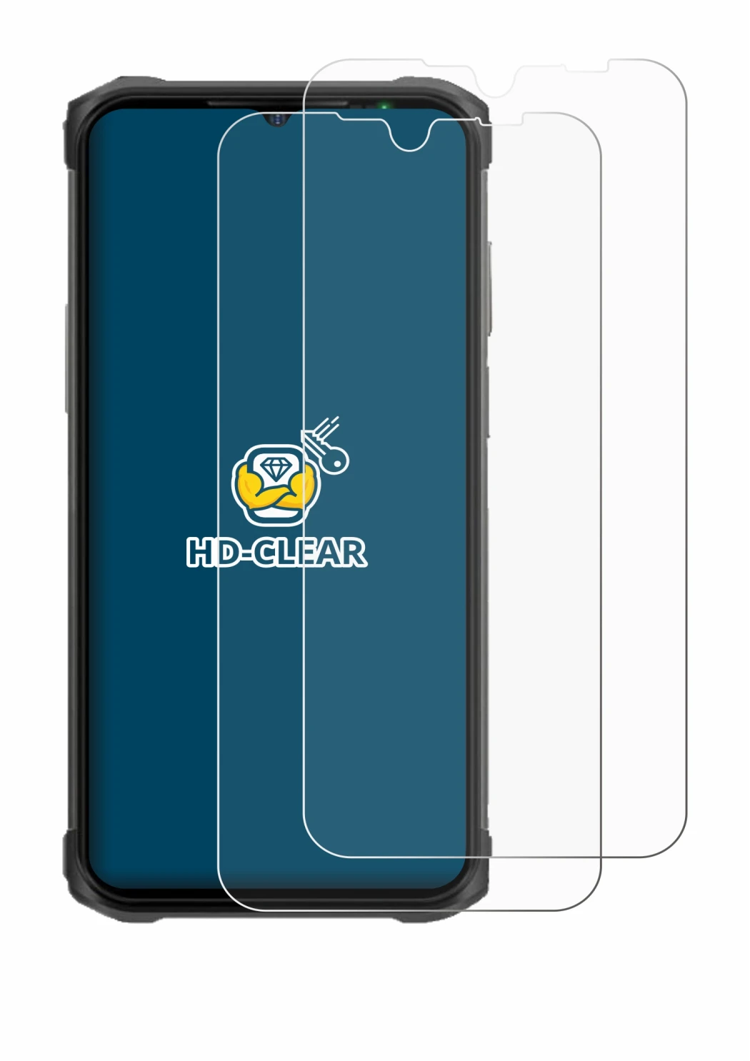 Immagine del dispositivo Ulefone Armor 12 con un'ampia varietà di protezioni per lo schermo.