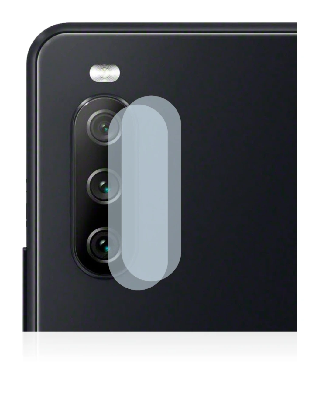 Immagine del dispositivo Sony Xperia 10 III (SOLO Fotocamera) con un'ampia varietà di protezioni per lo schermo.