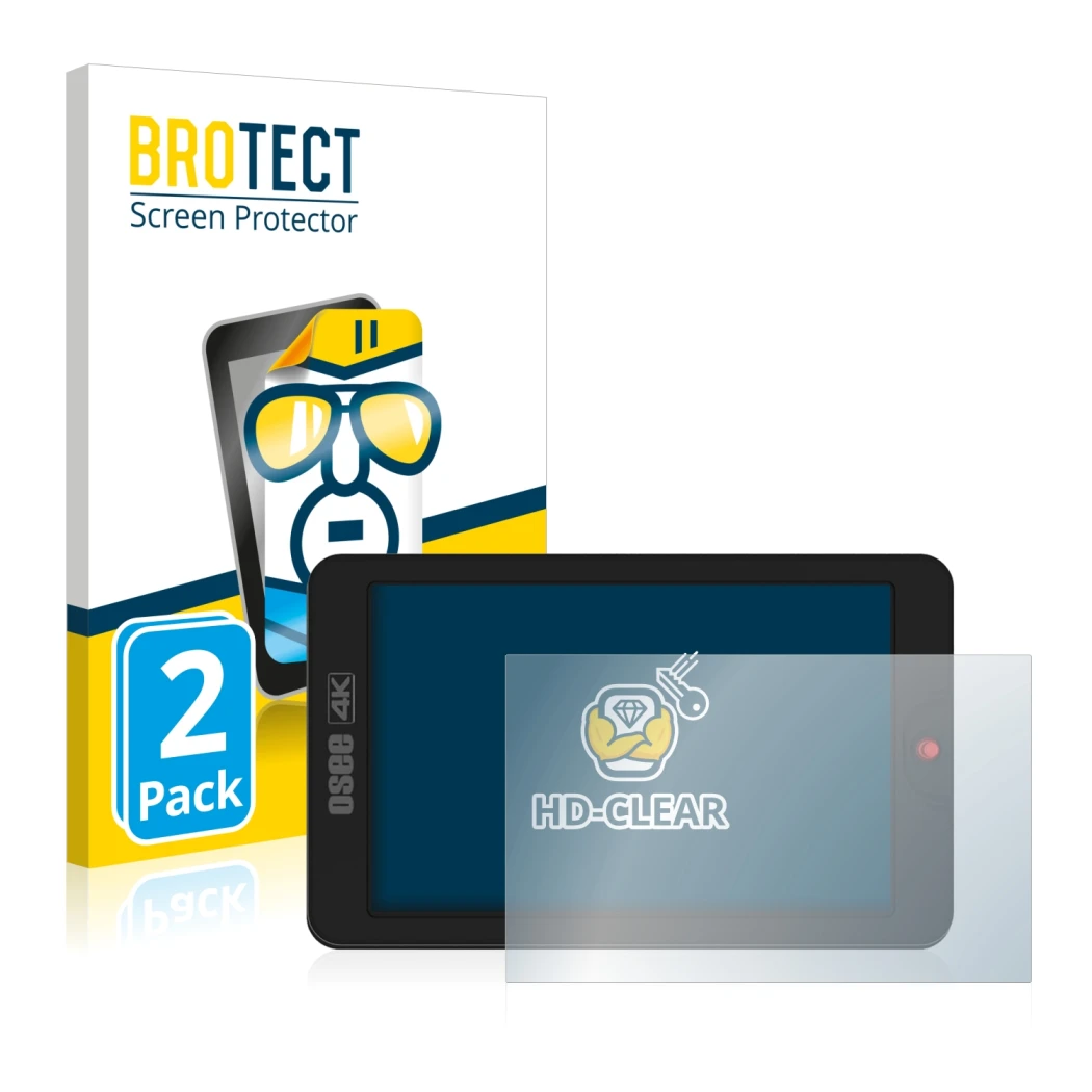 Parte frontale di una confezione del prodotto con il logo del marchio BROTECT. Accanto è raffigurato il dispositivo Osee G7 co