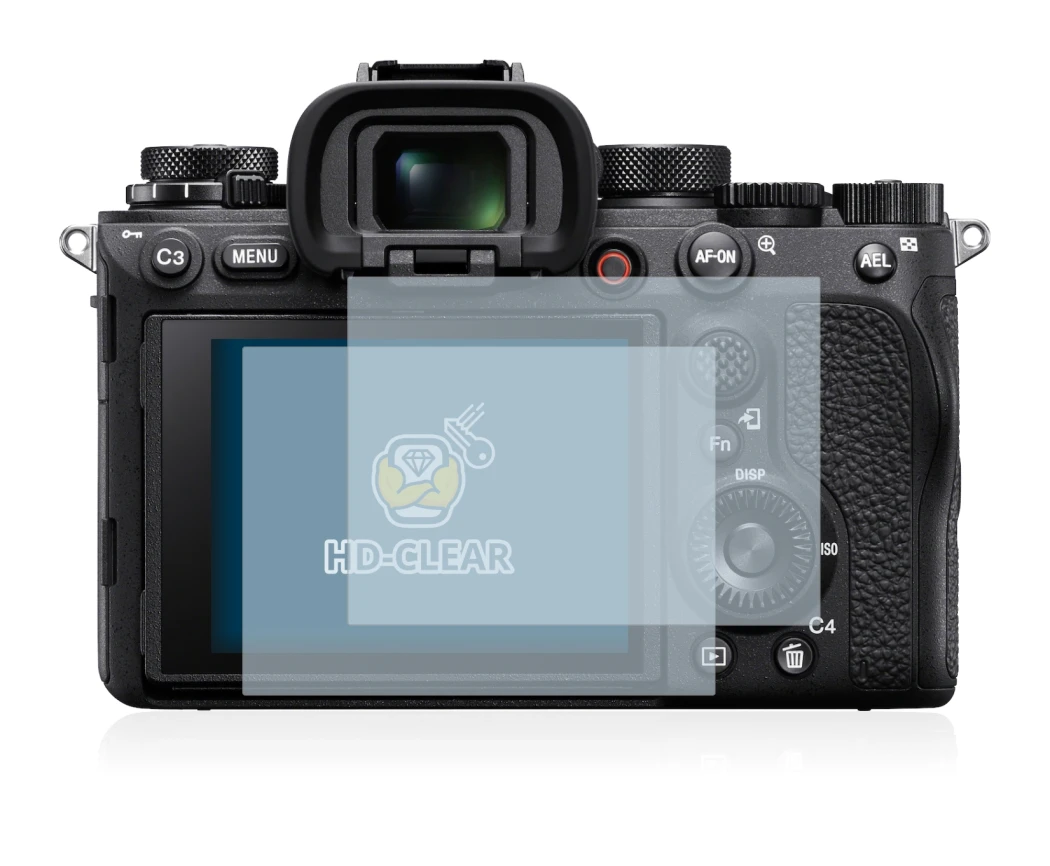 Immagine del dispositivo Sony Alpha 1 con un'ampia varietà di protezioni per lo schermo.