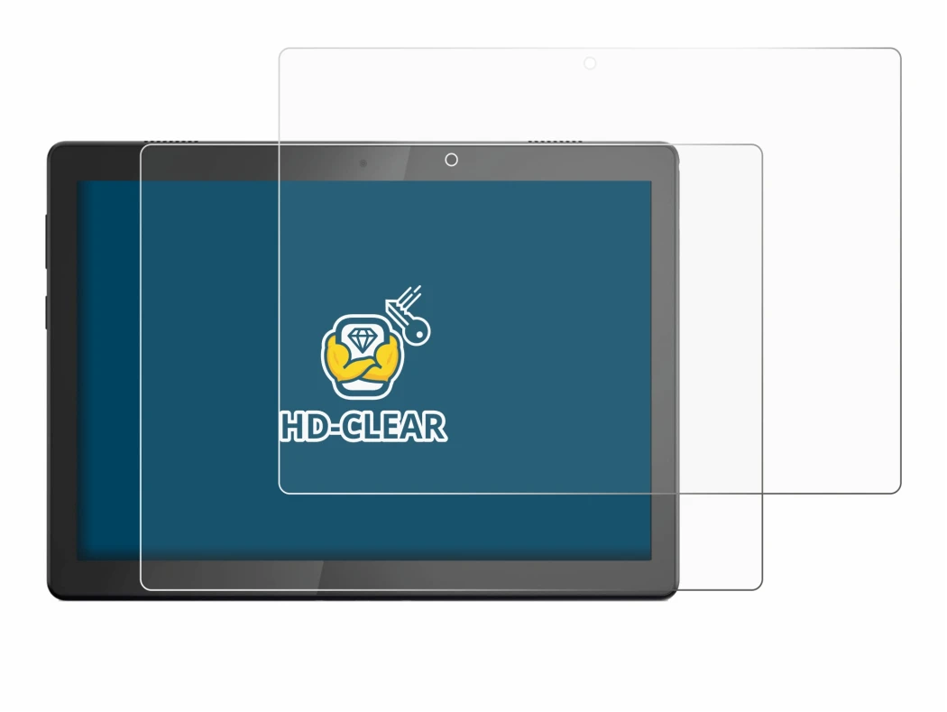 Immagine del dispositivo Lenovo Tab M10 TB-X505F con un'ampia varietà di protezioni per lo schermo.