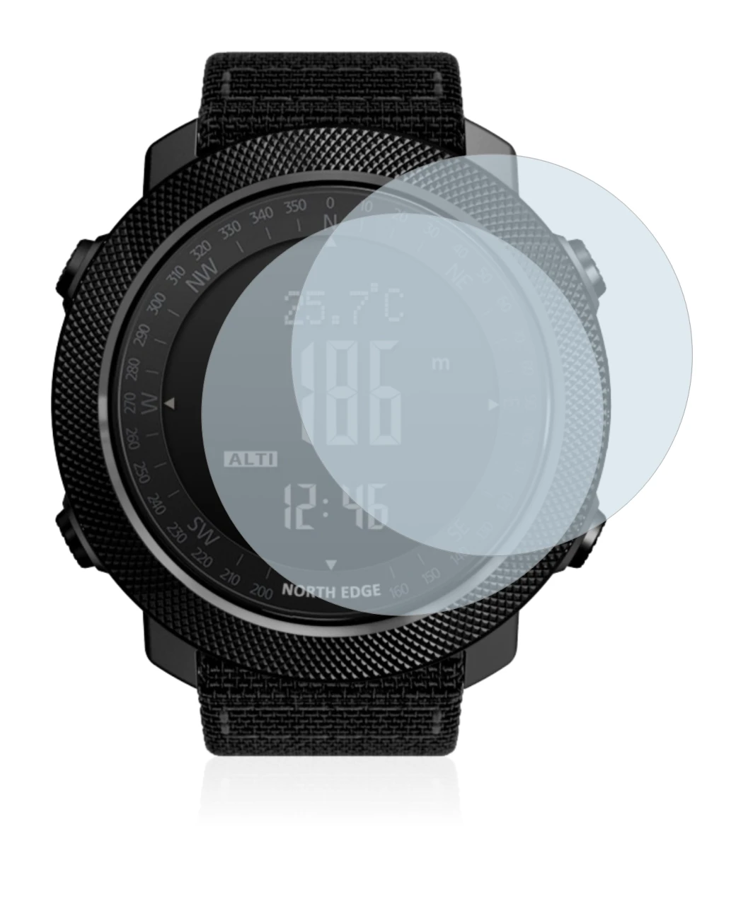 Immagine del dispositivo North Edge Apache con un'ampia varietà di protezioni per lo schermo.