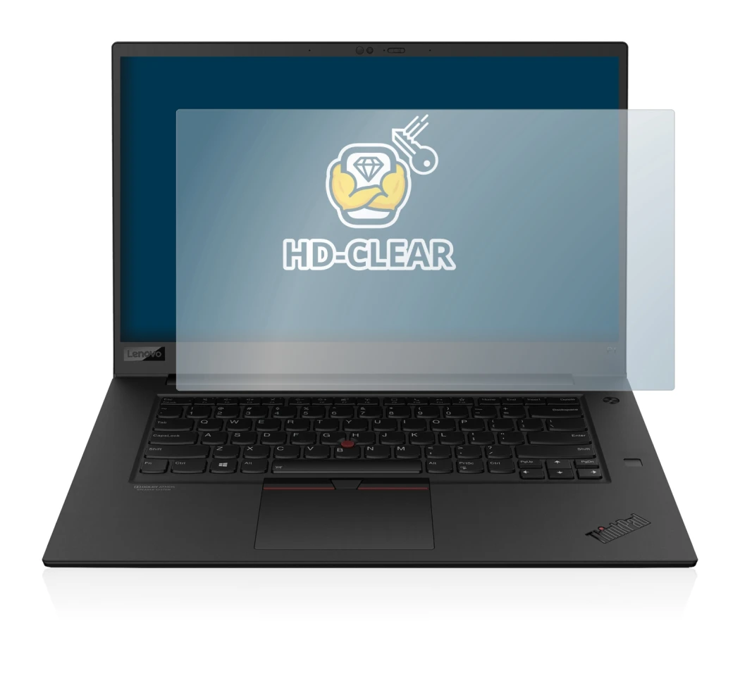 Immagine del dispositivo Lenovo ThinkPad P1 Gen 3 con un'ampia varietà di protezioni per lo schermo.