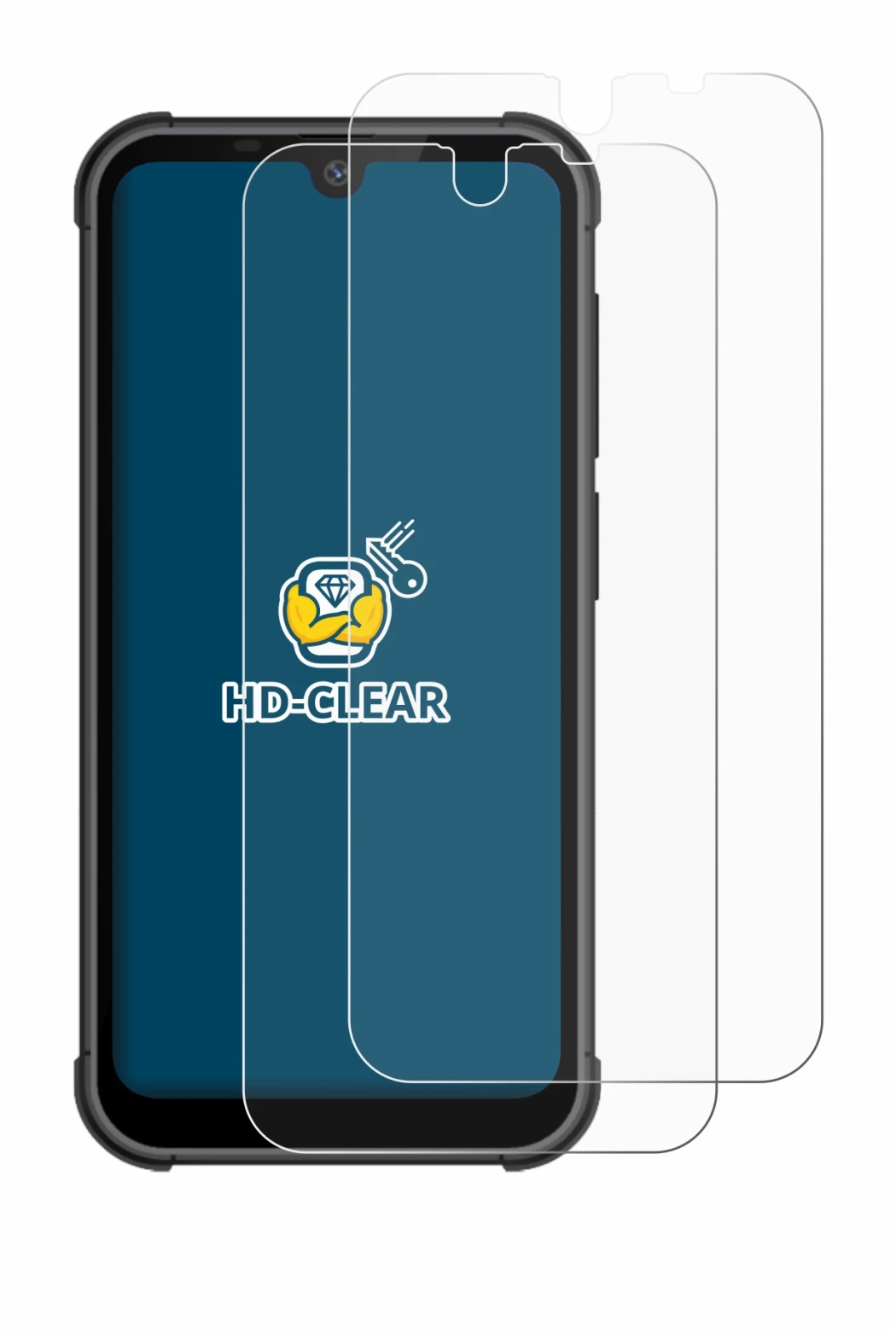 Immagine del dispositivo Beafon MX1 con un'ampia varietà di protezioni per lo schermo.