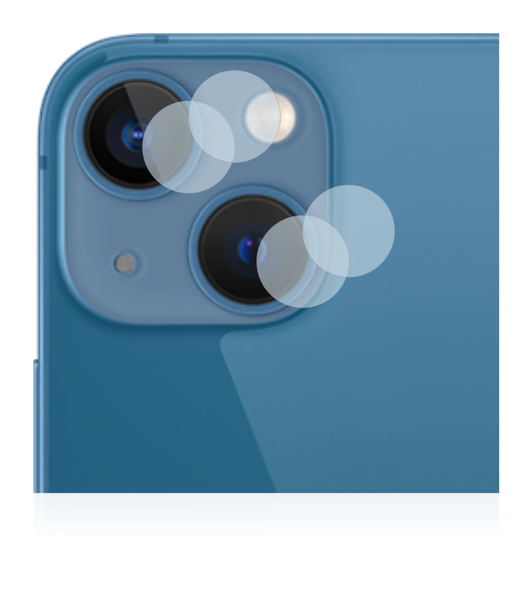 Immagine del dispositivo Apple iPhone 13 mini (SOLO Fotocamera) con un'ampia varietà di protezioni per lo schermo.