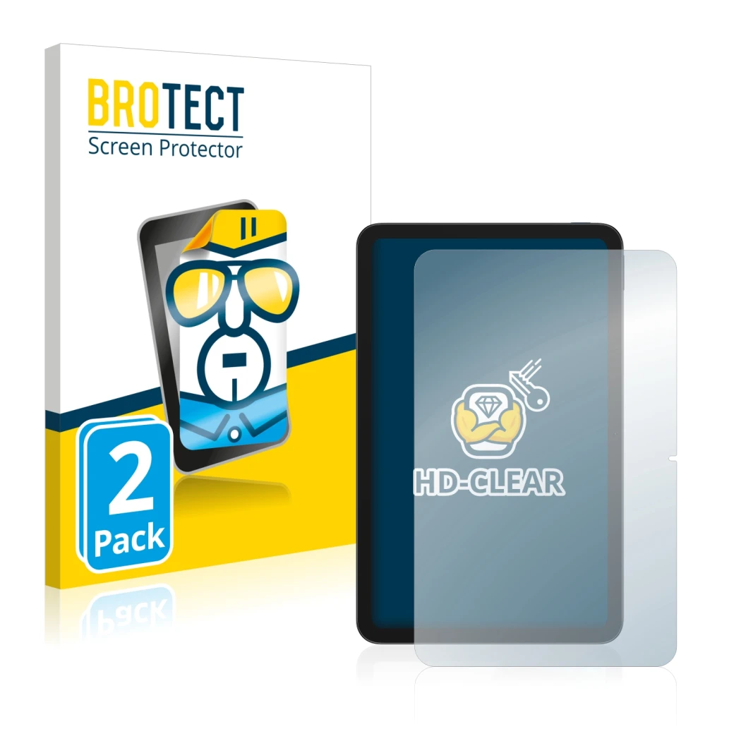 Parte frontale di una confezione del prodotto con il logo del marchio BROTECT. Accanto è raffigurato il dispositivo Nokia T20 
