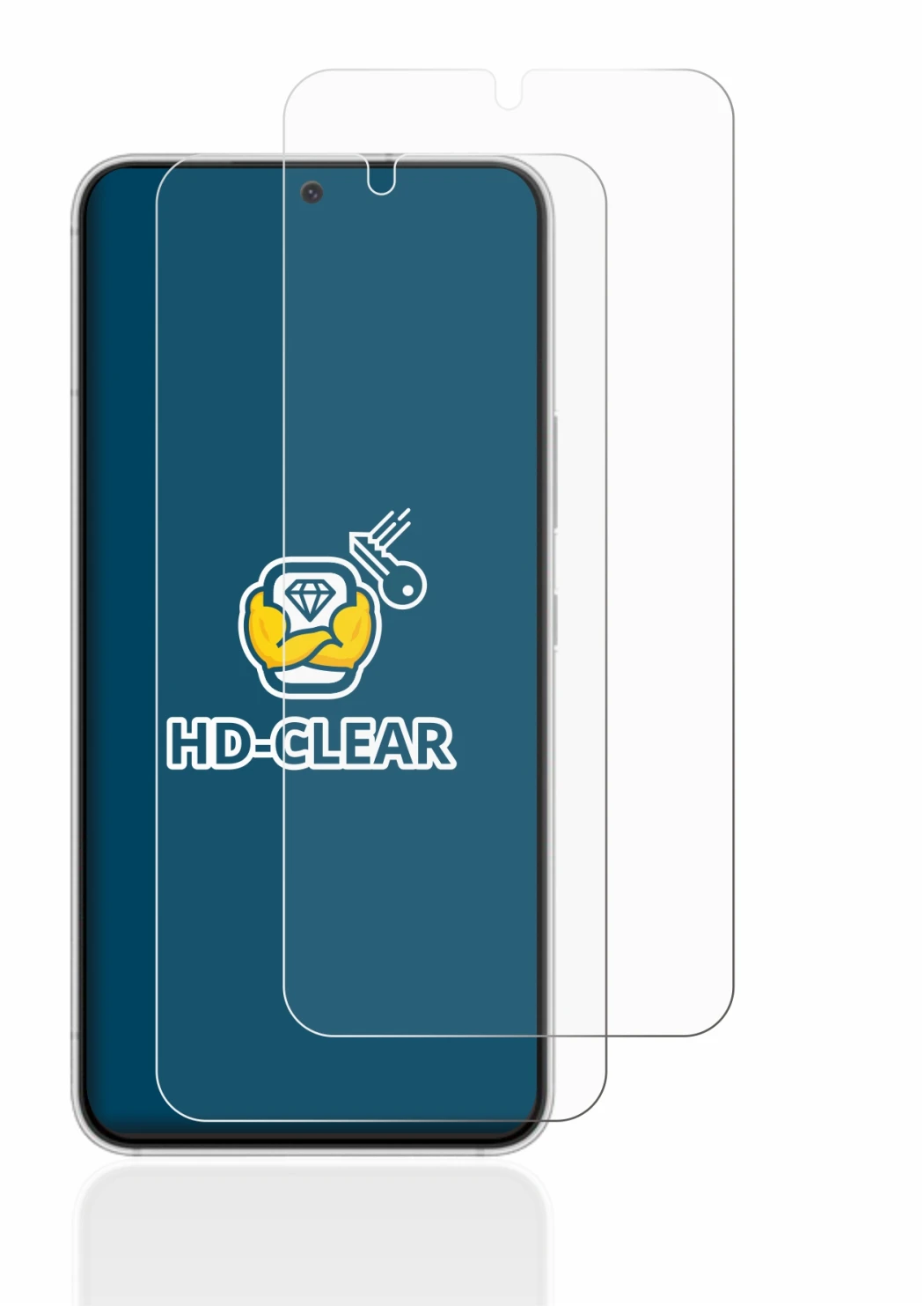 Immagine del dispositivo Samsung Galaxy S22 5G con un'ampia varietà di protezioni per lo schermo.