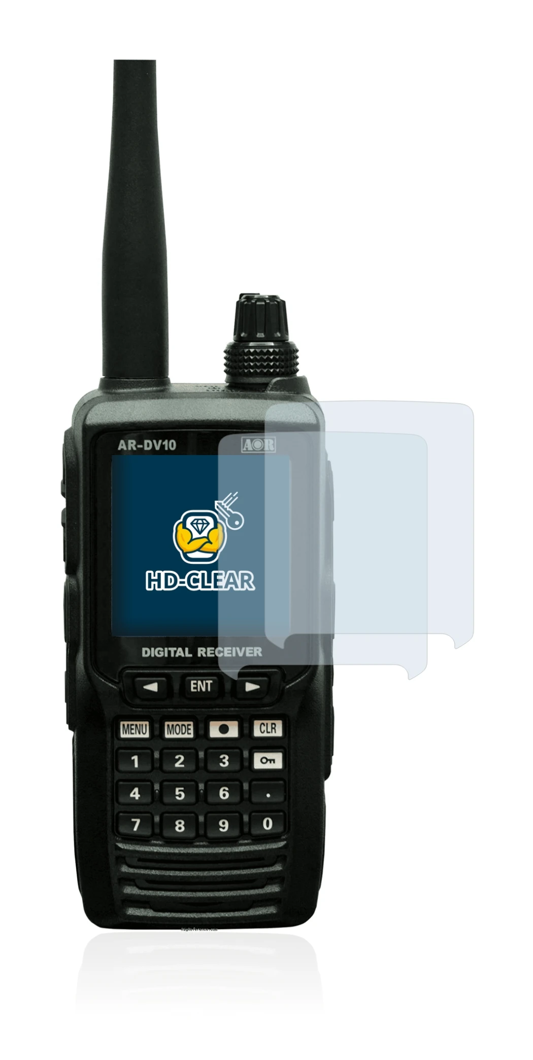 Immagine del dispositivo Aor AR-DV10 con un'ampia varietà di protezioni per lo schermo.