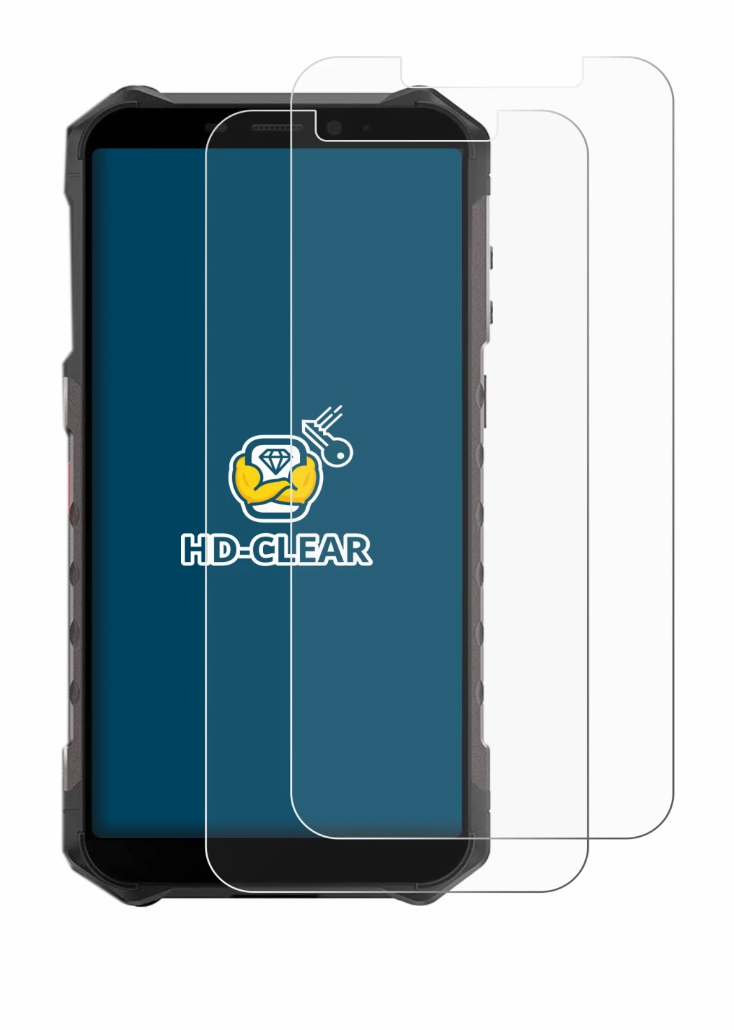 Immagine del dispositivo Ulefone Armor X9 Pro con un'ampia varietà di protezioni per lo schermo.