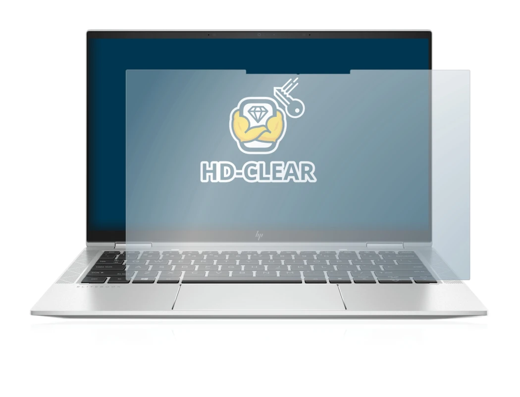 Immagine del dispositivo HP EliteBook x360 1030 G8 con un'ampia varietà di protezioni per lo schermo.