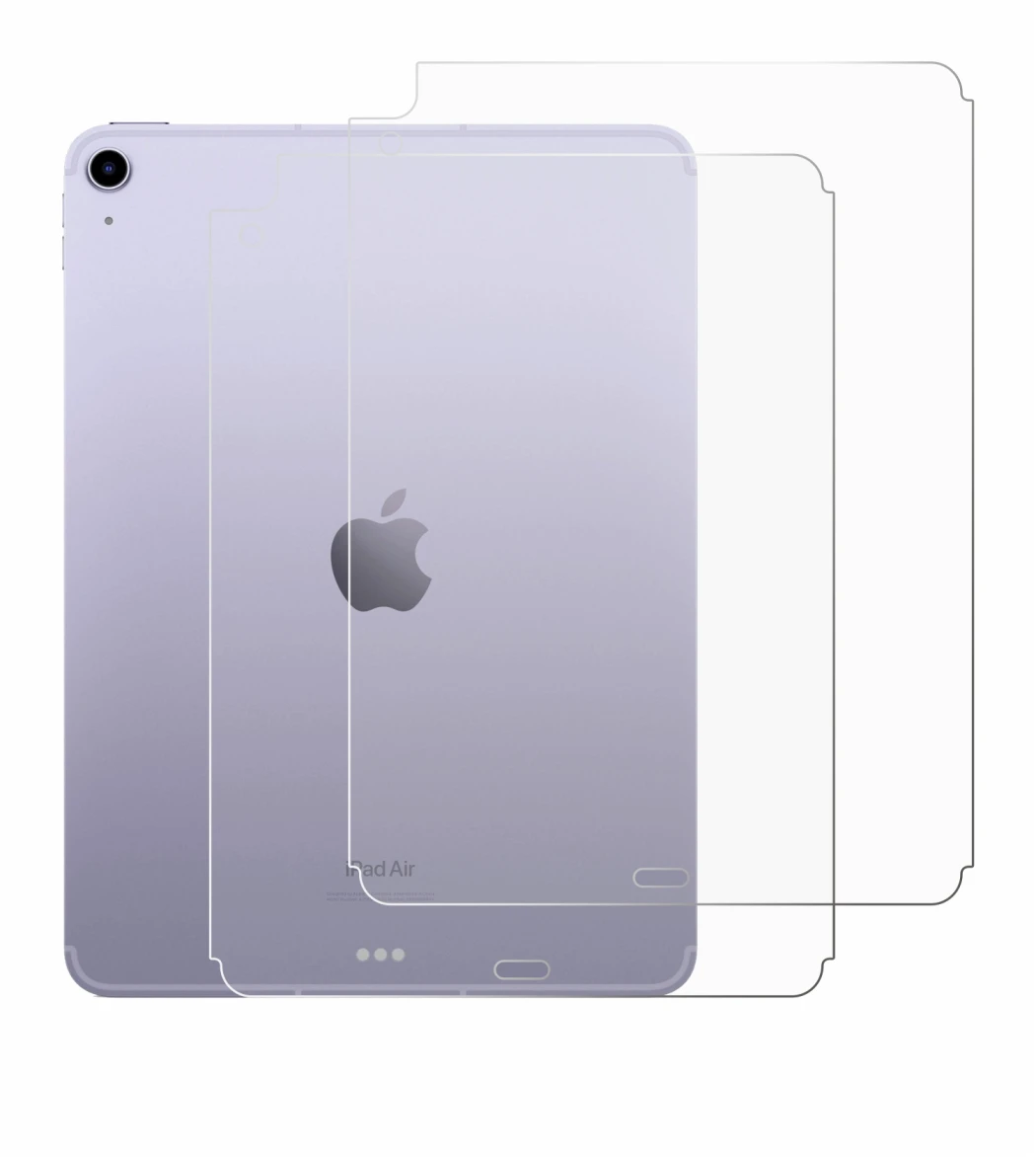 Immagine del dispositivo Apple iPad Air 5 WiFi 2022 (Posteriore, 5a Gen.) con un'ampia varietà di protezioni per lo schermo.