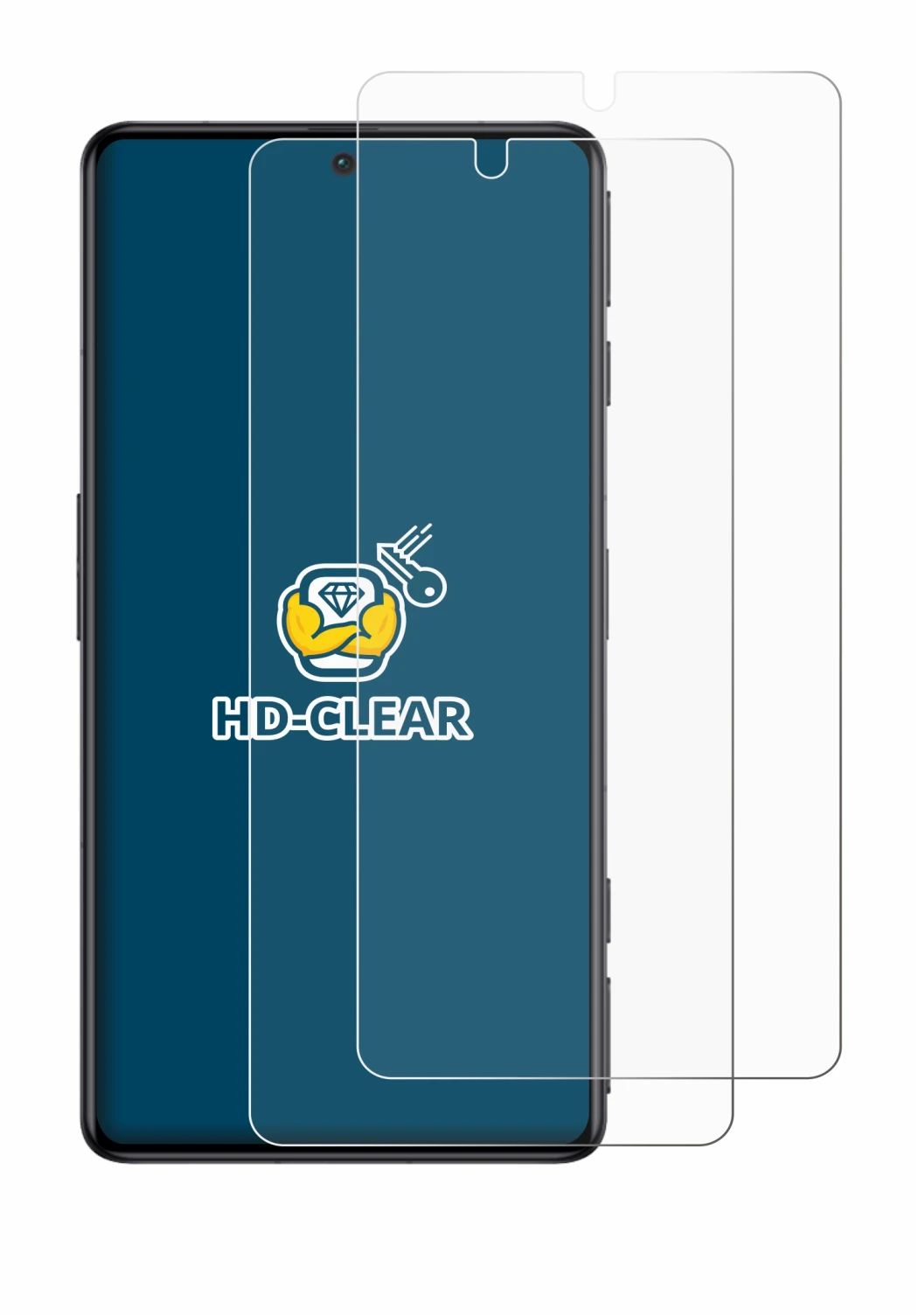 Immagine del dispositivo Xiaomi Poco F4 GT con un'ampia varietà di protezioni per lo schermo.