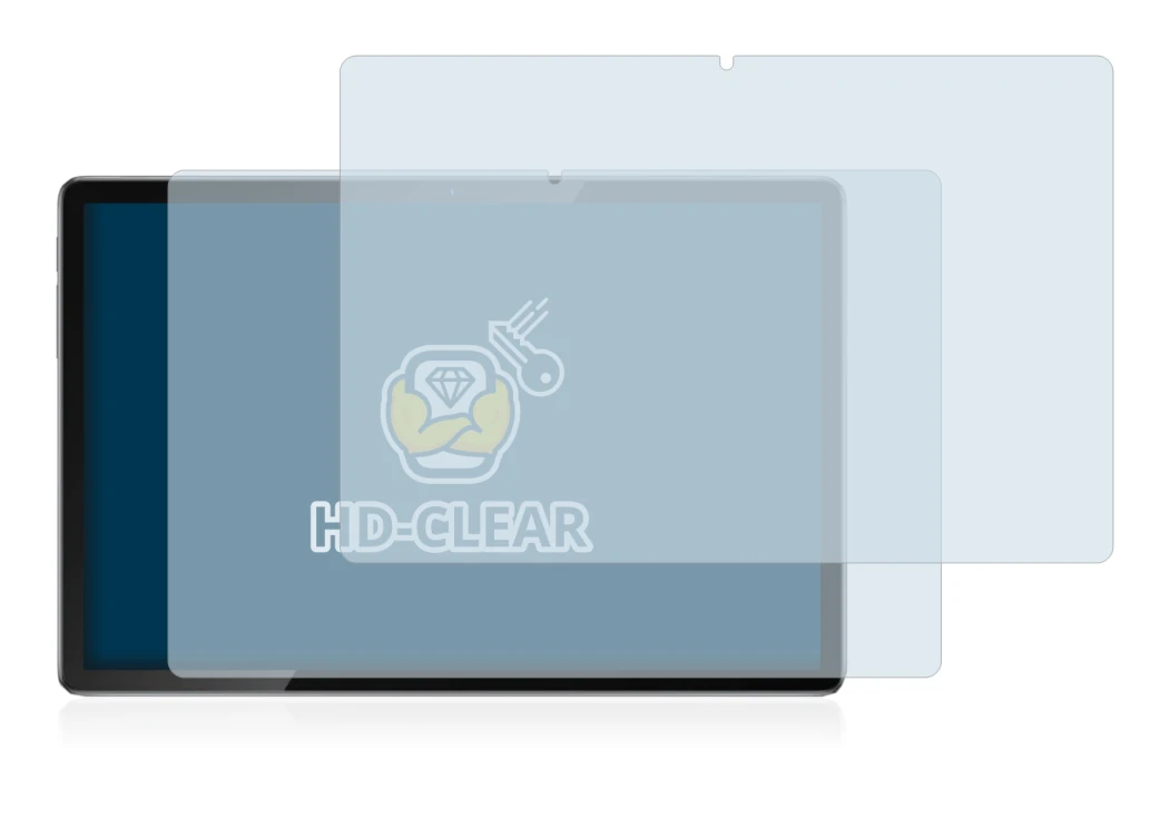 Immagine del dispositivo Blackview Tab 12 con un'ampia varietà di protezioni per lo schermo.