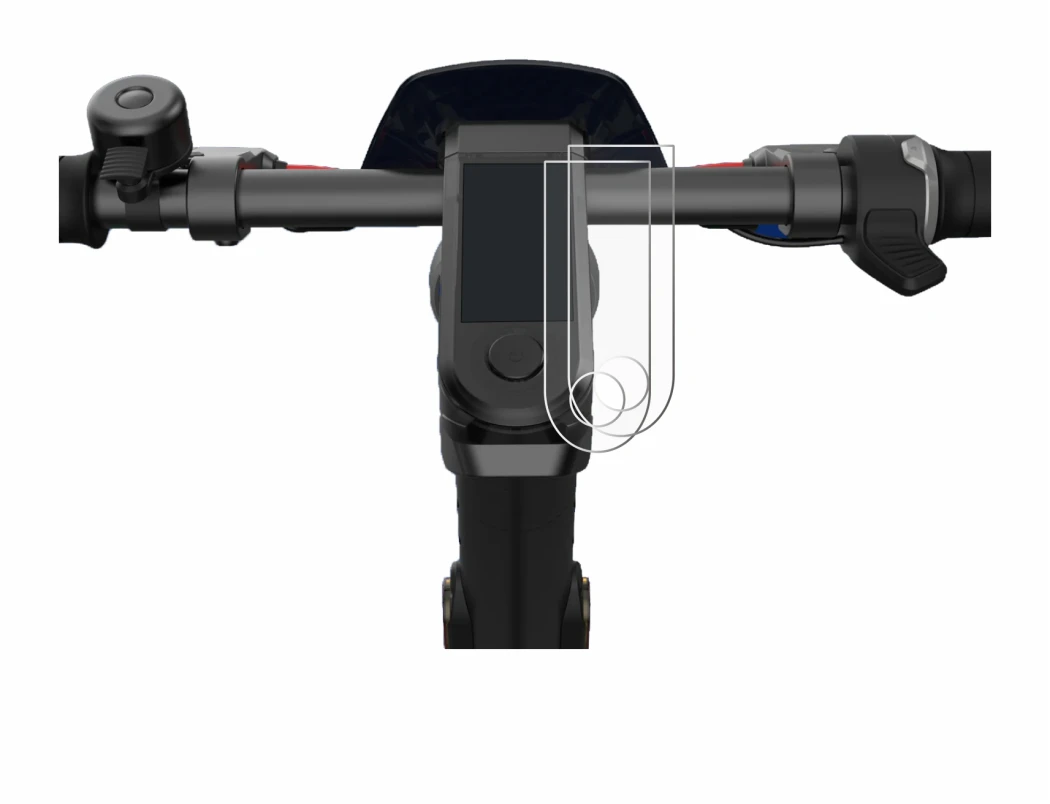 Immagine del dispositivo NIU KQi3 Pro con un'ampia varietà di protezioni per lo schermo.