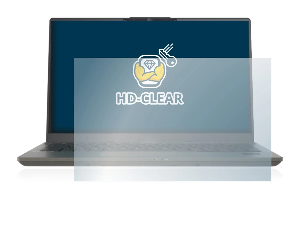 Immagine del dispositivo Fujitsu Lifebook U7411 con un'ampia varietà di protezioni per lo schermo.