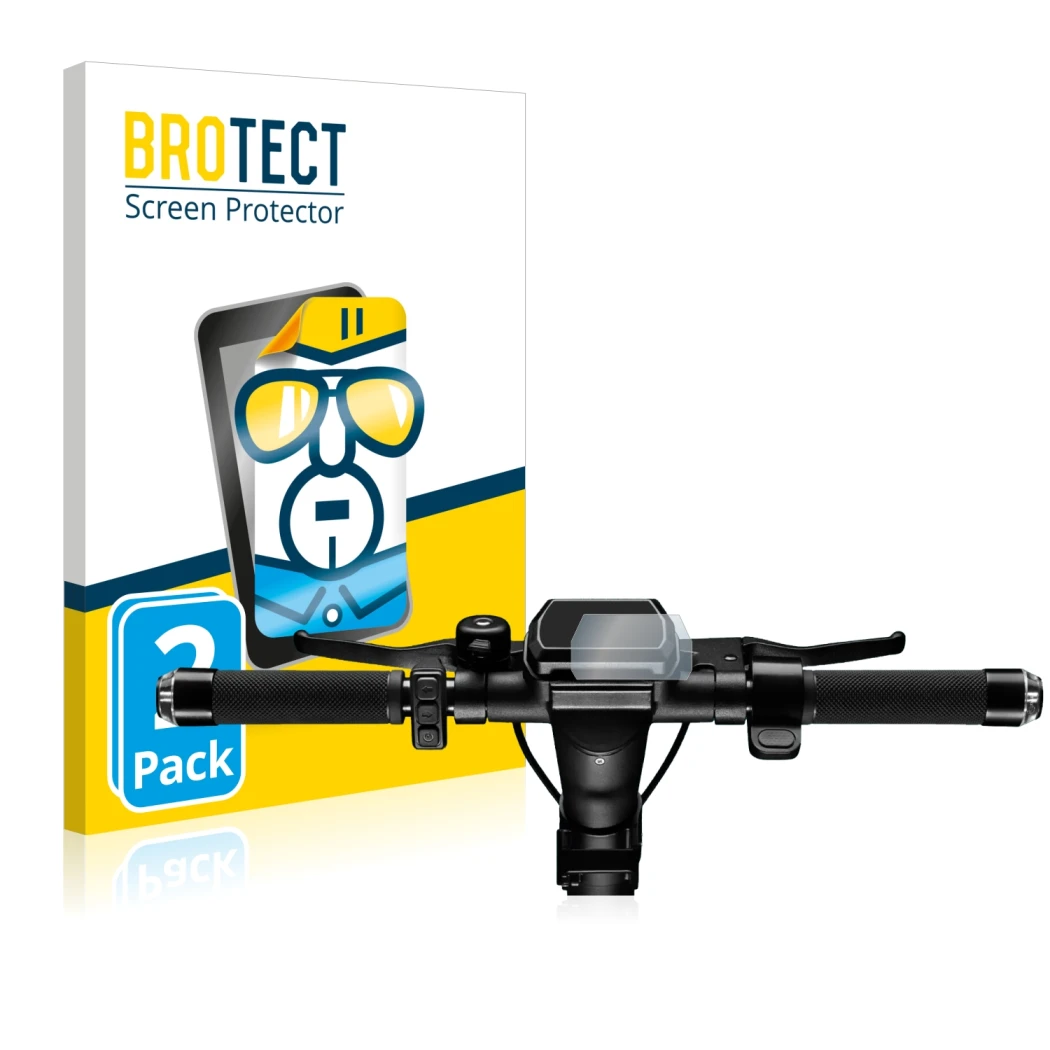 Parte frontale di una confezione del prodotto con il logo del marchio BROTECT. Accanto è raffigurato il dispositivo SoFlow SO4