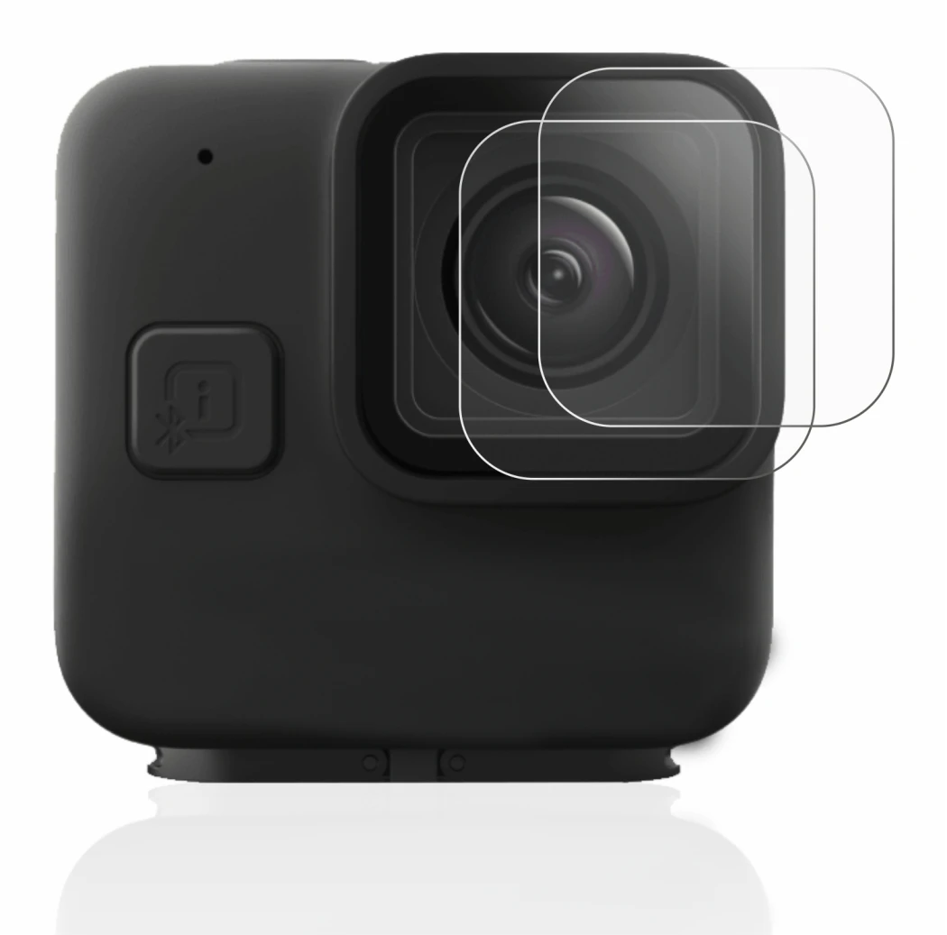 Immagine del dispositivo GoPro Hero 11 mini Lente (Cassa) con un'ampia varietà di protezioni per lo schermo.