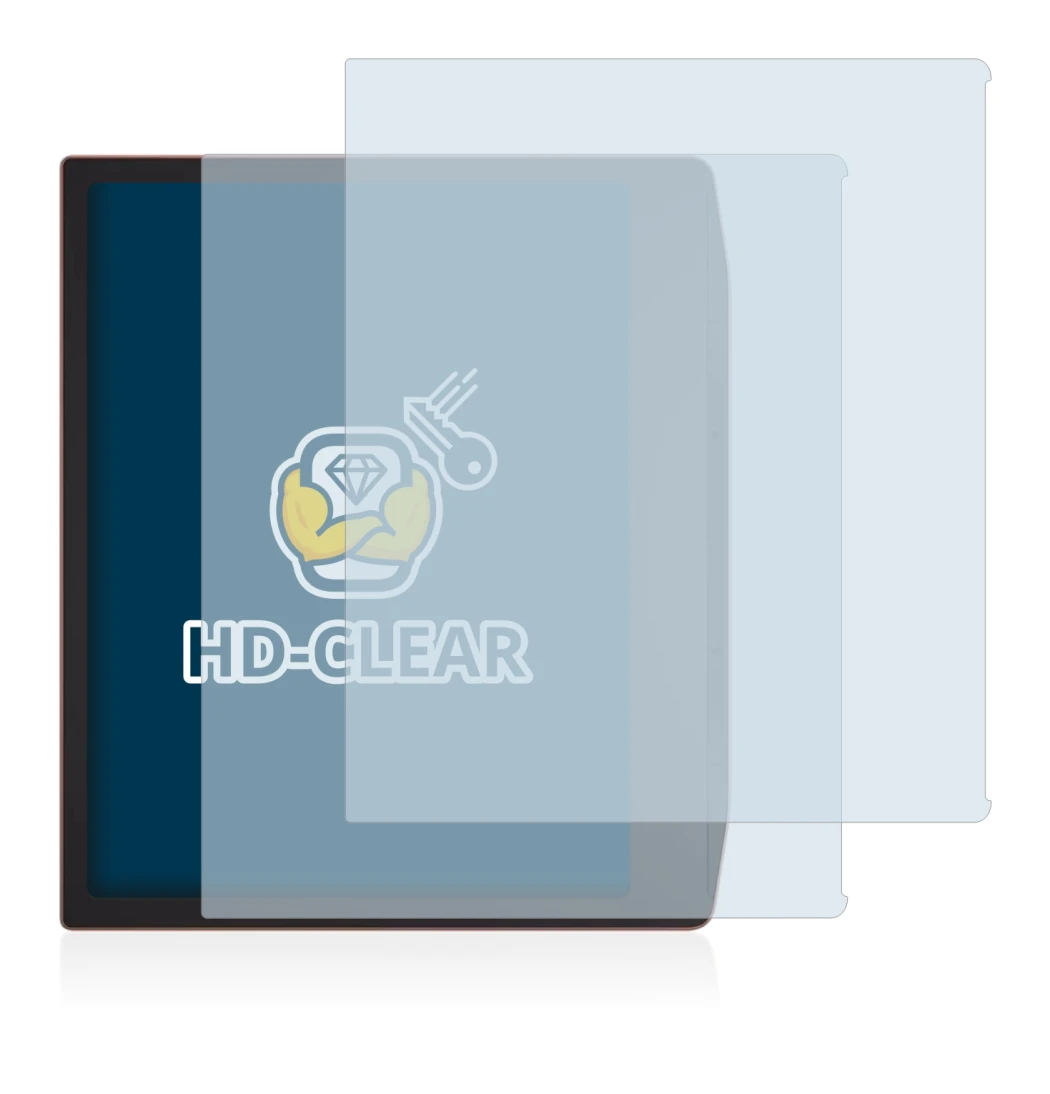 Immagine del dispositivo PocketBook Era con un'ampia varietà di protezioni per lo schermo.