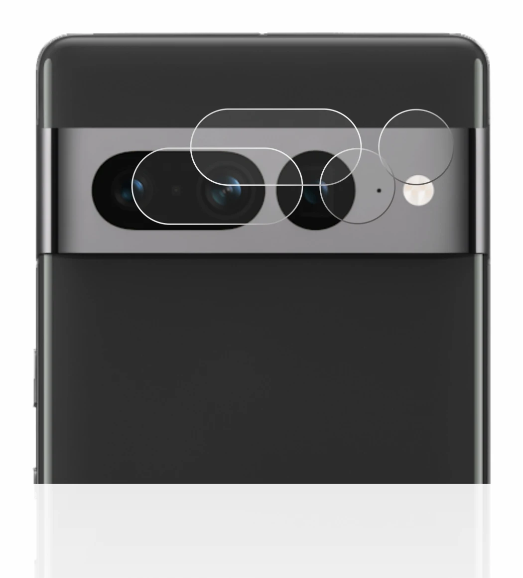 Immagine del dispositivo Google Pixel 7 Pro (SOLO Fotocamera) con un'ampia varietà di protezioni per lo schermo.