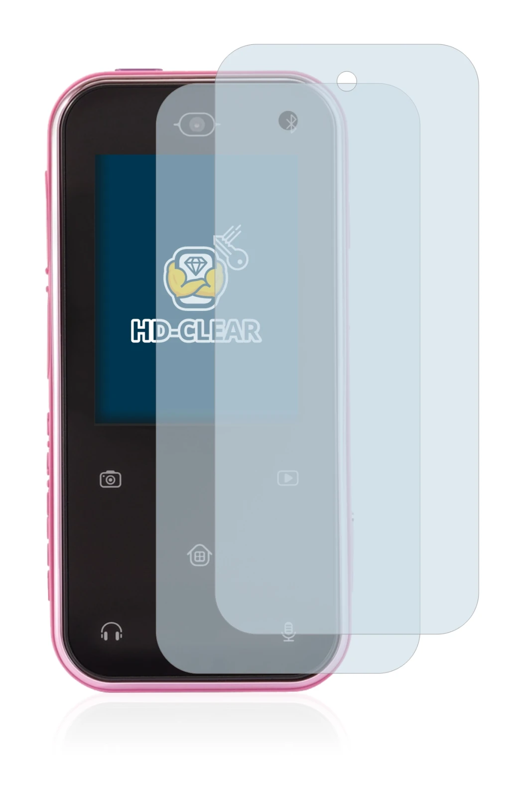 Immagine del dispositivo Vtech Kidizoom Snap Touch con un'ampia varietà di protezioni per lo schermo.