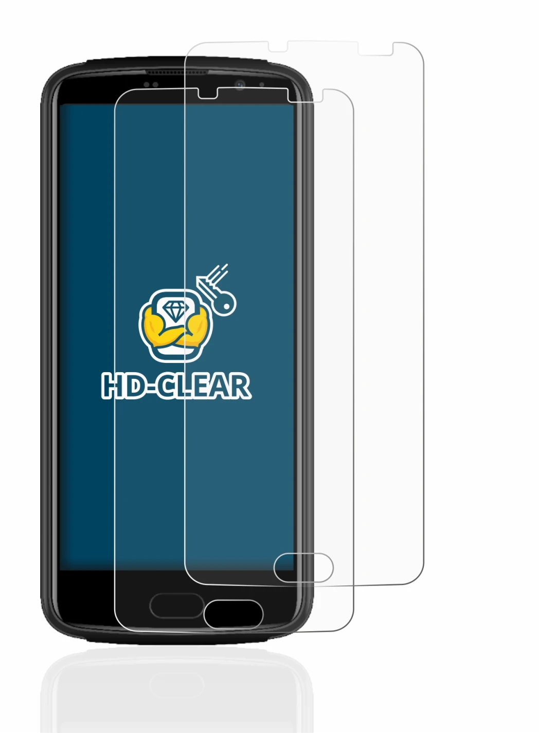 Immagine del dispositivo Beafon M7 Lite premium con un'ampia varietà di protezioni per lo schermo.