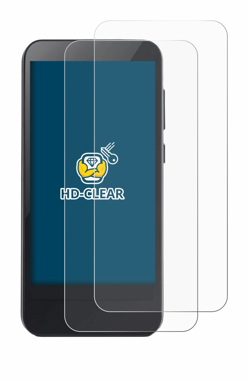 Immagine del dispositivo Omnipod 5 con un'ampia varietà di protezioni per lo schermo.